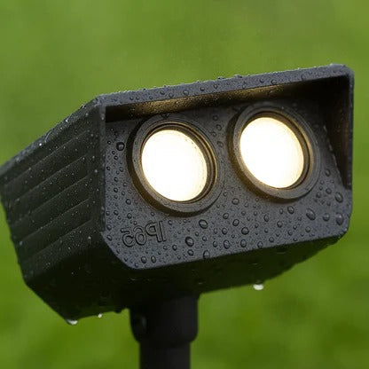 Adjustable Zoom Lens Solar Spotlight with RGB Modes, Waterproof IP65