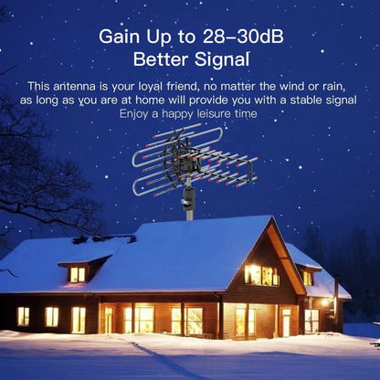 All-Direction Outdoor Antenna for Reliable Signal Reception