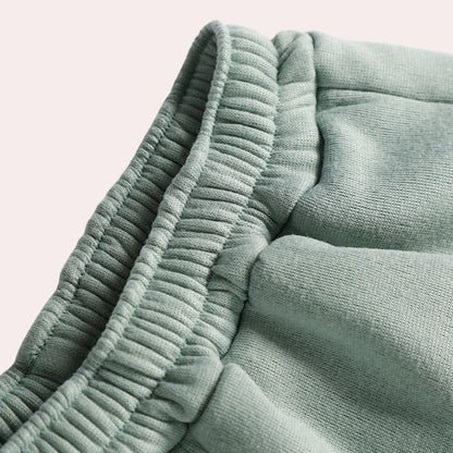 Soft Breathable Women's Loungewear Set - Half Zip Vest and Joggers