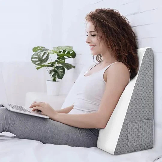 Elevated Comfort Memory Foam Wedge Pillow for Restful Sleep