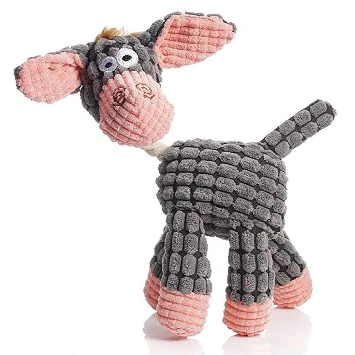 Long-Lasting Plush Canine Companion with Squeaker for Active Dogs