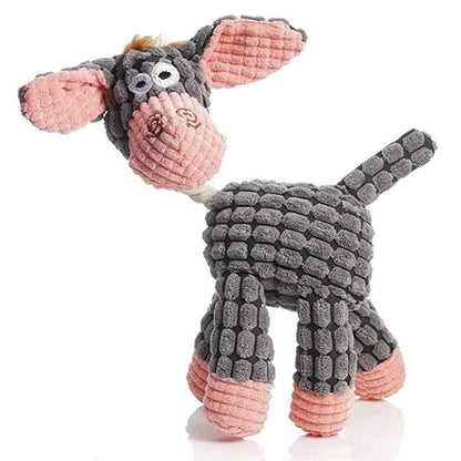 Long-Lasting Plush Canine Companion with Squeaker for Active Dogs