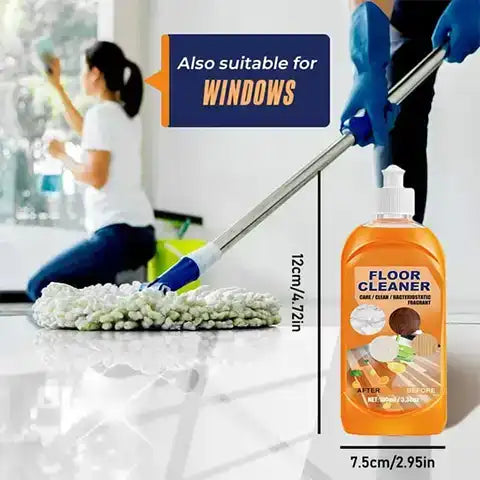 Eco-Friendly Floor Cleaner with Zesty Lemon Fragrance - 3.38 oz