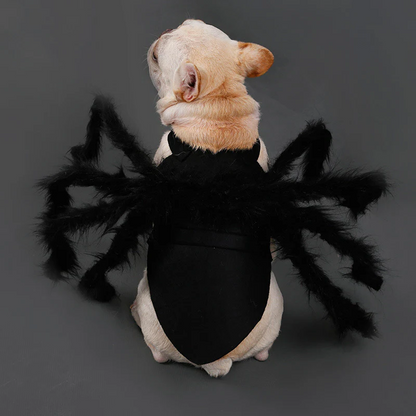 Creepy Crawler Pet Outfit with Eight Faux Legs and Adjustable Straps