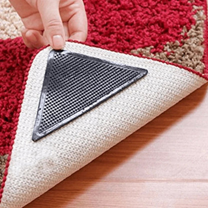 Transparent Dual-Surface Rug Gripper Pads with Adhesive Backing