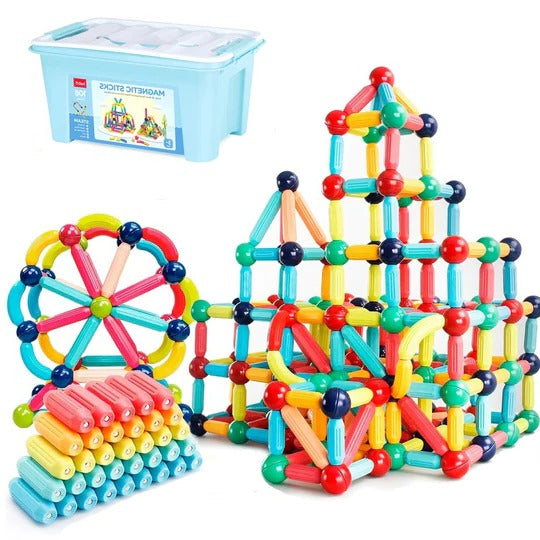 Magnetic Construction Blocks Set for Creative Learning and Play