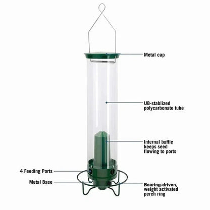 Squirrel-Resistant Bird Feeder for Backyard Birds