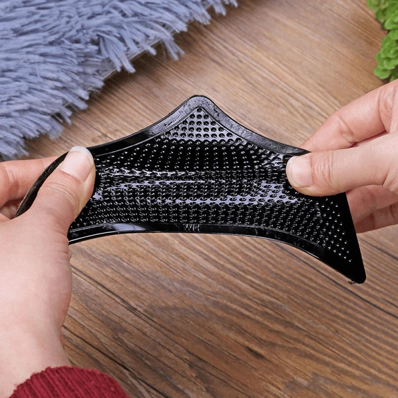 Transparent Dual-Surface Rug Gripper Pads with Adhesive Backing