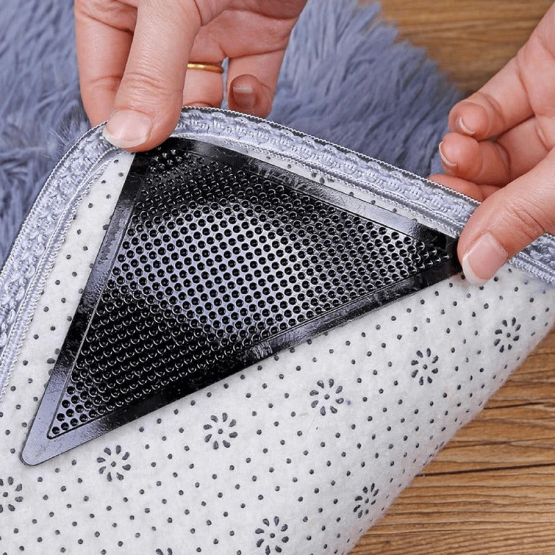 Transparent Dual-Surface Rug Gripper Pads with Adhesive Backing