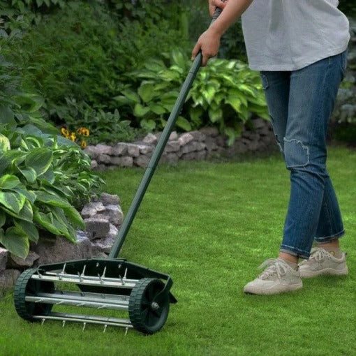 Durable Manual Lawn Aerator for Effective Yard Care