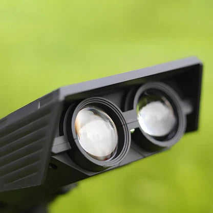 Adjustable Zoom Lens Solar Spotlight with RGB Modes, Waterproof IP65