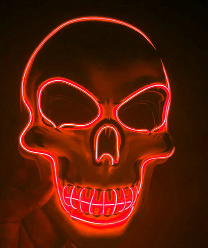 Glow-In-The-Dark Skeleton Mask for Festive Occasions