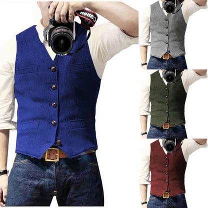 Men's Everyday Essential Sleeveless Layering Vest
