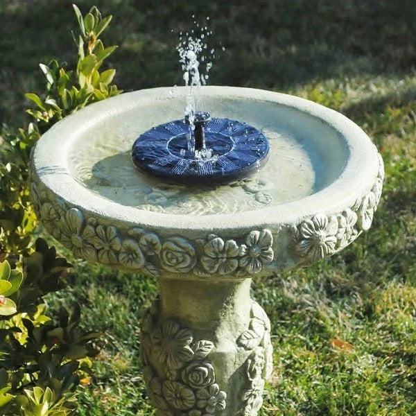 Water Fountain Pump for Ponds and Birdbaths – Solar Powered with Nozzles