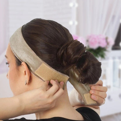 Adjustable Non-Slip Headband for Lace Front Wigs, Scarves & Hats - Beige & Coffee