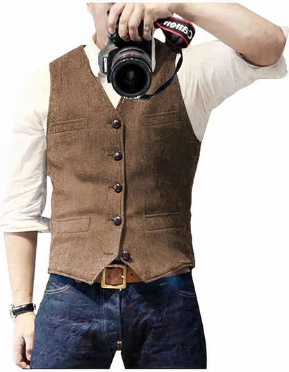 Men's Everyday Essential Sleeveless Layering Vest