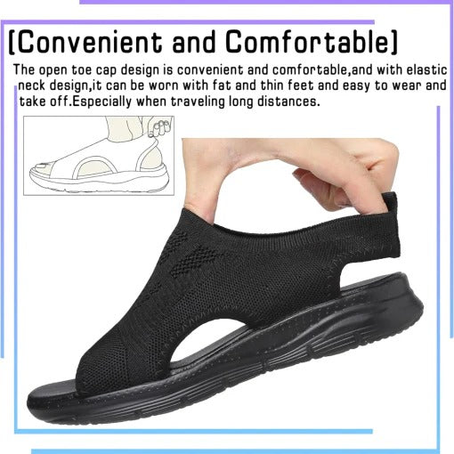 Women’s Easy Fit Slingback Sandals with Cushioned Support