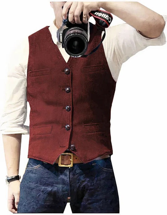 Men's Everyday Essential Sleeveless Layering Vest