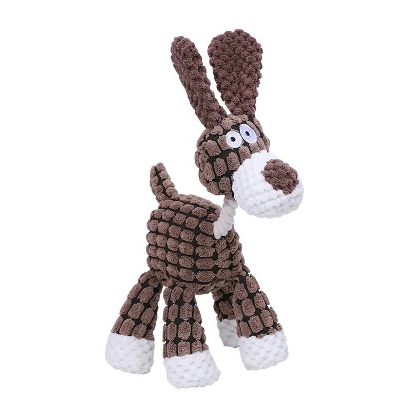 Long-Lasting Plush Canine Companion with Squeaker for Active Dogs