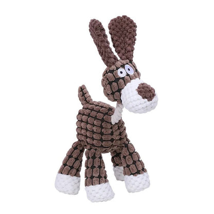 Long-Lasting Plush Canine Companion with Squeaker for Active Dogs