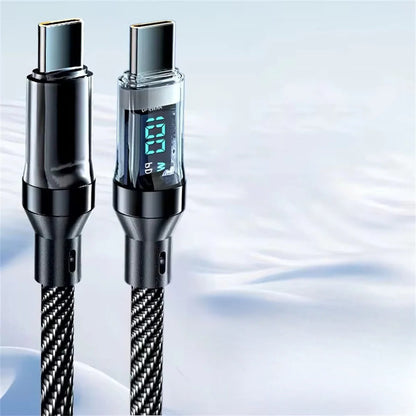 QuickCharge USB Type-C Cable with Power Indicator Display