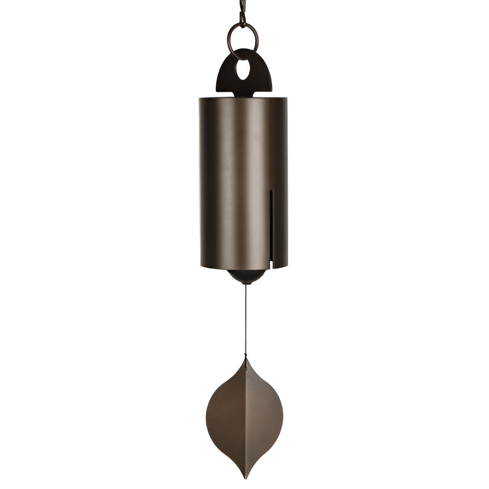 Wind Chime with Dual Chambers and Deep Resonant Sounds, Ash Wood Clapper
