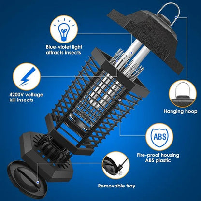 Eco-Friendly Insect Zapper Light for Home and Garden Use