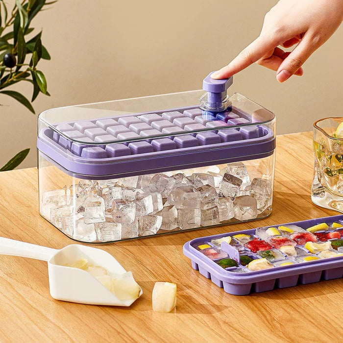 Quick Chill Ice Maker with Effortless Release and Storage