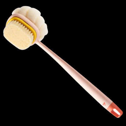 Extended Reach Bath Scrubber with Versatile Dual-Sided Head