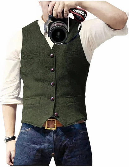 Men's Everyday Essential Sleeveless Layering Vest