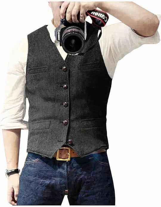 Men's Everyday Essential Sleeveless Layering Vest
