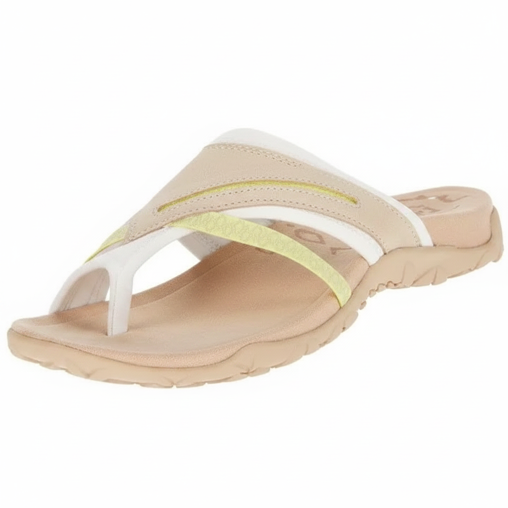 Ladies’ Easy Slip-On Cross-Strap Sandals for Everyday Wear