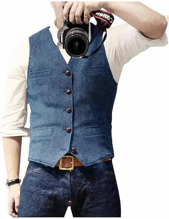Men's Everyday Essential Sleeveless Layering Vest