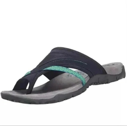 Ladies’ Easy Slip-On Cross-Strap Sandals for Everyday Wear
