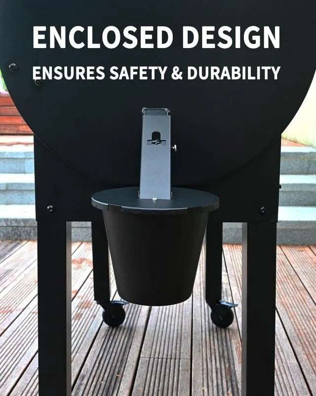 Leak-Proof Grease Collector with Lid and Reusable Liner for Grills