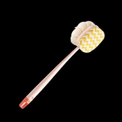 Extended Reach Bath Scrubber with Versatile Dual-Sided Head