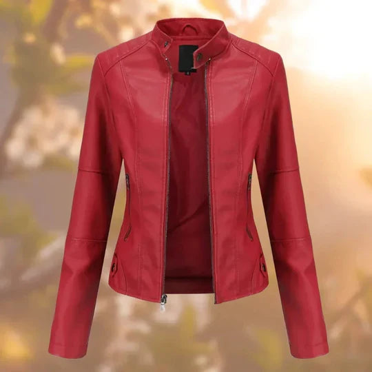 Chic Women's Genuine Leather Outerwear