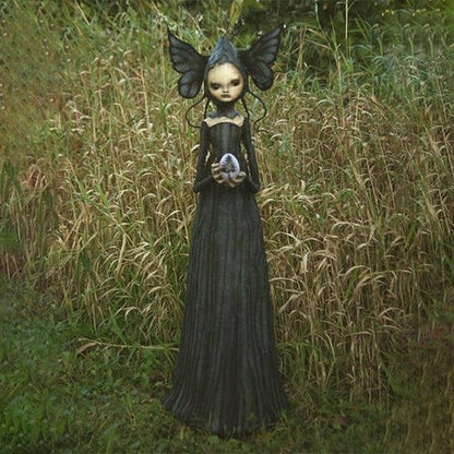 Enchanting Witch Figurine for Spooky Season Decor