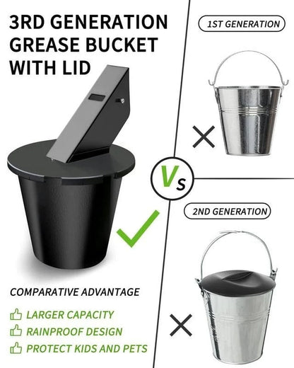 Effortless Grease Management Collector with Secure Lid