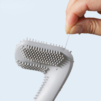 Space-Saving Toilet Brush with Effortless Reach and Dry Holder
