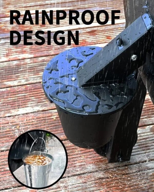 Leak-Proof Grease Collector with Lid and Reusable Liner for Grills