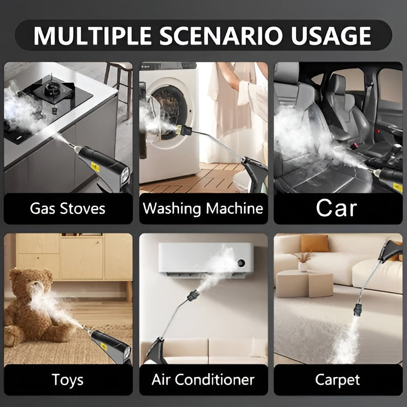 Portable Steam Cleaning Device with 6 Speed Options and 5 Brush Attachments