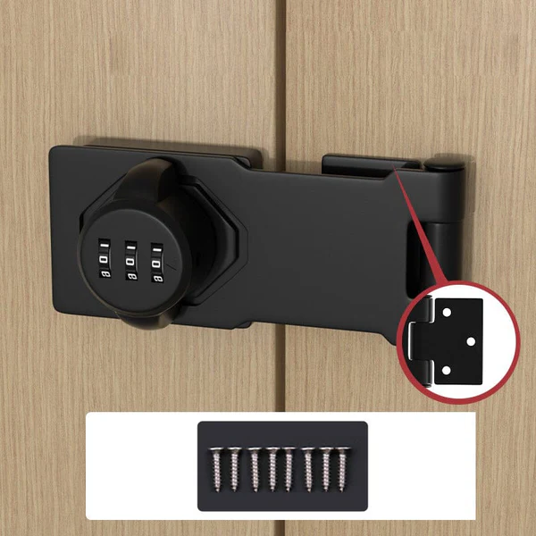 Keyless Security Lock with 1,000 Custom Codes and Sleek Dials