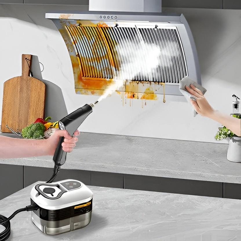Portable Steam Cleaning Device with 6 Speed Options and 5 Brush Attachments