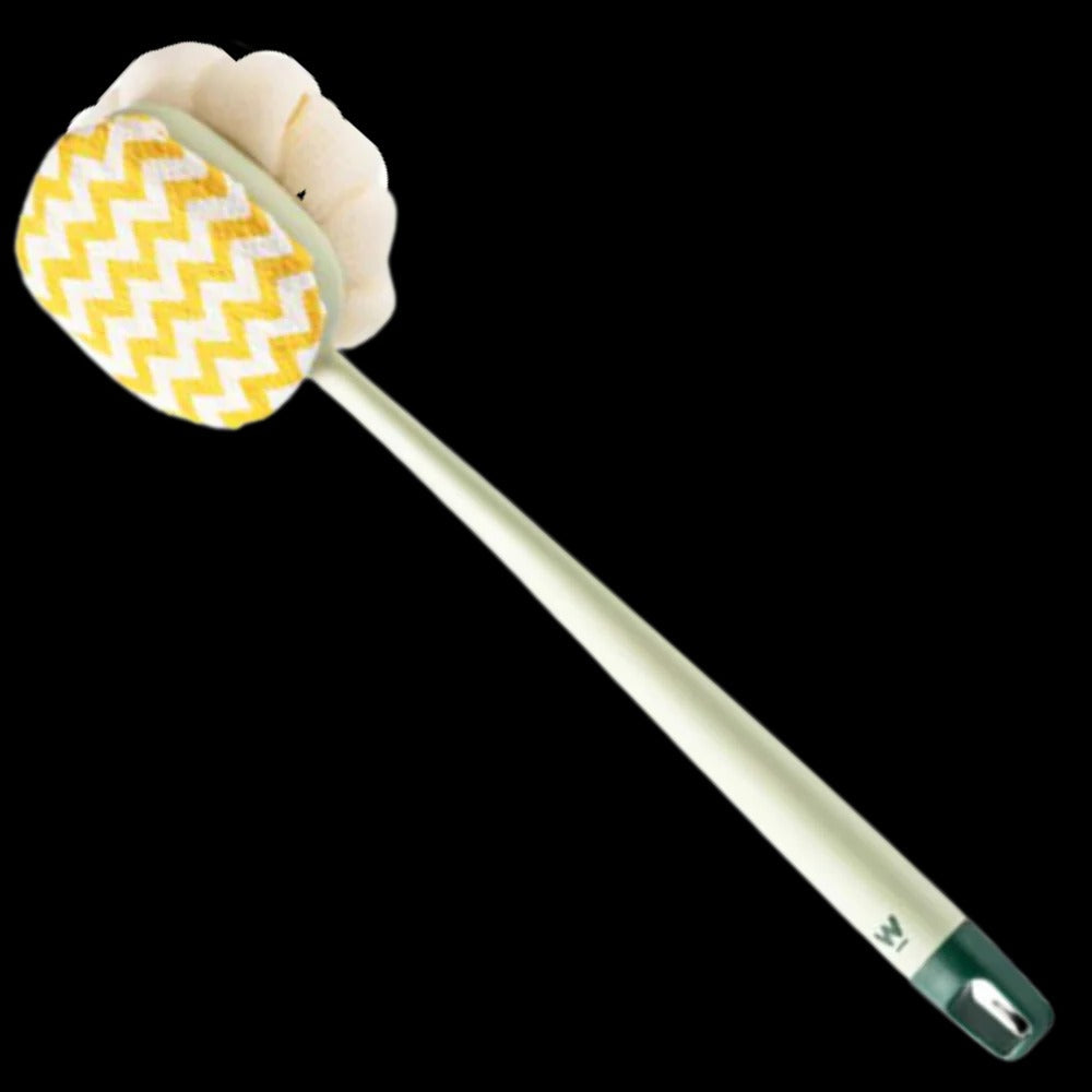 Extended Reach Bath Scrubber with Versatile Dual-Sided Head