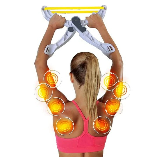 Space-Saving Resistance Trainer for Arms and Shoulders