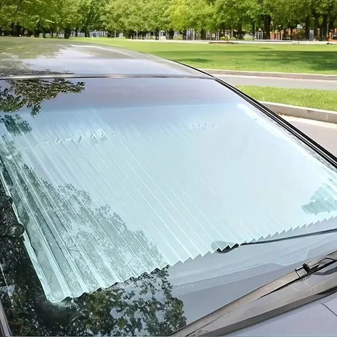 Instant Shade Car Sunblocker with Quick Roll Mechanism