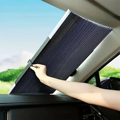 Instant Shade Car Sunblocker with Quick Roll Mechanism