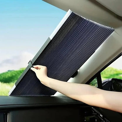 Instant Shade Car Sunblocker with Quick Roll Mechanism