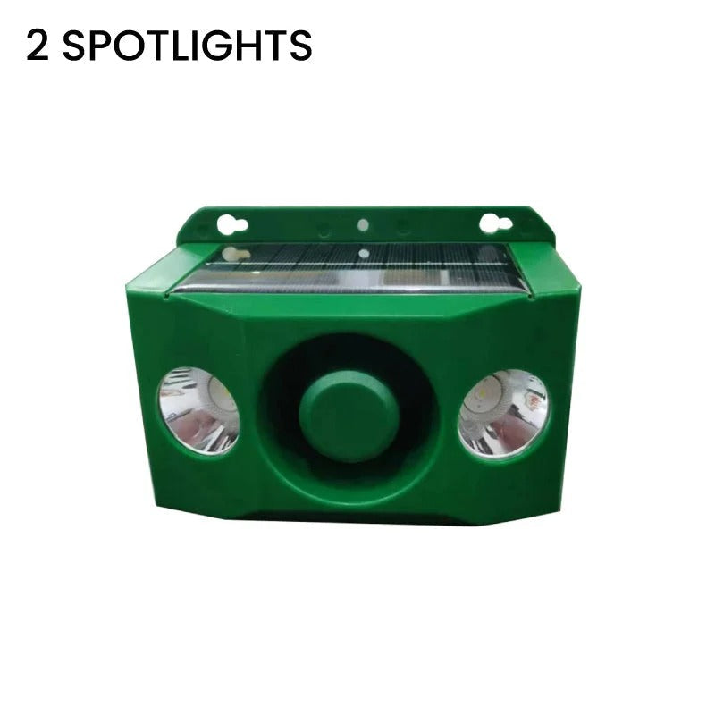Solar-Powered Guardian Light with Alarm for Animal Deterrence